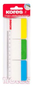 Picture of Kores Transparent Filing Tabs On Ruler 45123