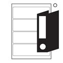 Picture of Laser Labels 200x60 4UP White