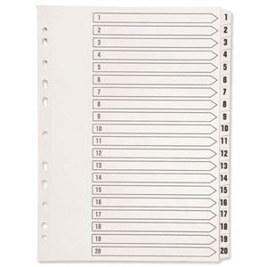 Picture of BOARD 1-20 DIVIDER WHITE
